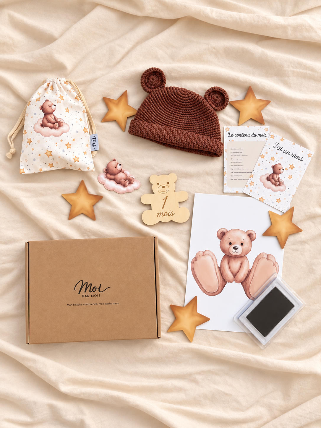 Box bébé 1 mois - Ourson