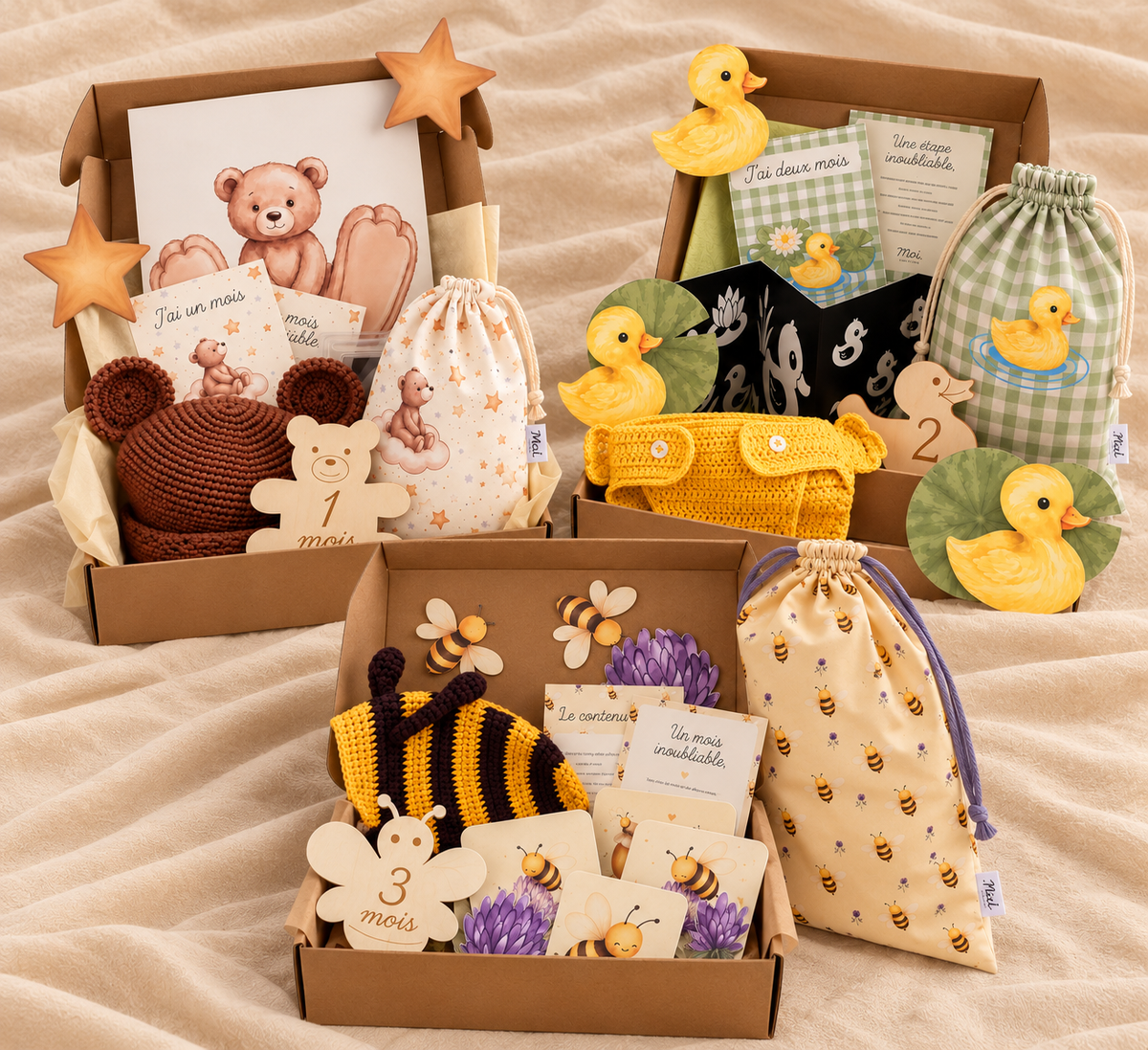 Pack trimestre bébé 1, 2 & 3 Mois